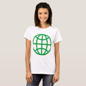 Globe-Symbol - grün T-Shirt (Vorne ganz)