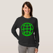 Globe-Symbol - grün T-Shirt (Vorne ganz)