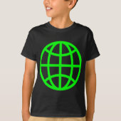 Globe-Symbol - grün T-Shirt (Vorderseite)