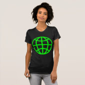Globe-Symbol - grün T-Shirt (Vorne ganz)