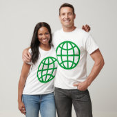 Globe-Symbol - grün T-Shirt (Unisex)