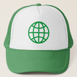 Globe-Symbol - grün Truckerkappe