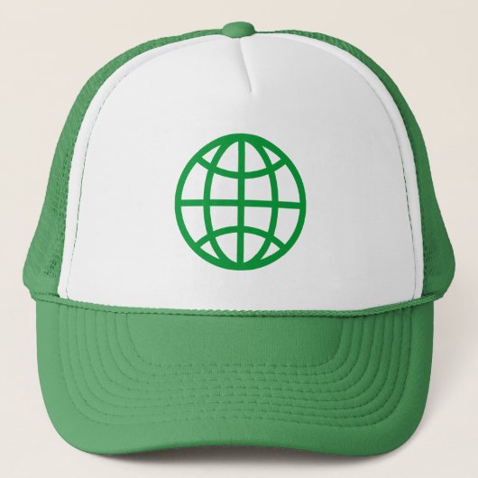 Globe-Symbol - grün Truckerkappe (Vorderseite)
