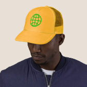 Globe-Symbol - grün Truckerkappe (Beispiel)