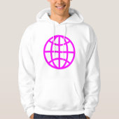 Globe Symbol - Magenta Hoodie (Vorderseite)