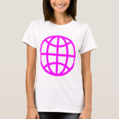 Globe Symbol - Magenta T-Shirt (Vorderseite)