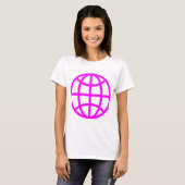 Globe Symbol - Magenta T-Shirt (Vorne ganz)