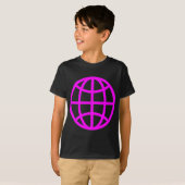 Globe Symbol - Magenta T-Shirt (Vorne ganz)