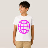 Globe Symbol - Magenta T-Shirt (Vorne ganz)