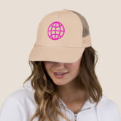 Globe Symbol - Magenta Truckerkappe (Beispiel)