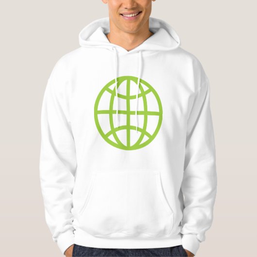 Globe-Symbol - Martian Green Hoodie (Vorderseite)