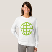 Globe-Symbol - Martian Green T-Shirt (Vorne ganz)