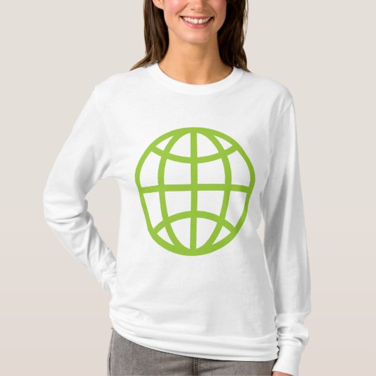 Globe-Symbol - Martian Green T-Shirt (Vorderseite)