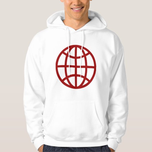 Globe Symbol - Ruby Red Hoodie (Vorderseite)