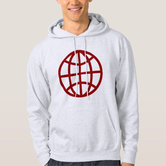 Globe Symbol - Ruby Red Hoodie (Vorderseite)