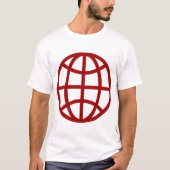 Globe Symbol - Ruby Red T-Shirt (Vorderseite)