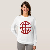Globe Symbol - Ruby Red T-Shirt (Vorne ganz)