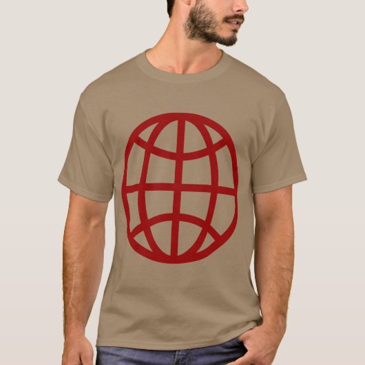 Globe Symbol - Ruby Red T-Shirt (Vorderseite)