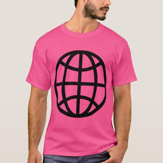 Globe Symbol - Schwarz T-Shirt (Vorderseite)