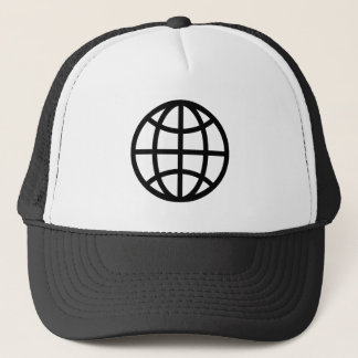 Globe Symbol - Schwarz Truckerkappe