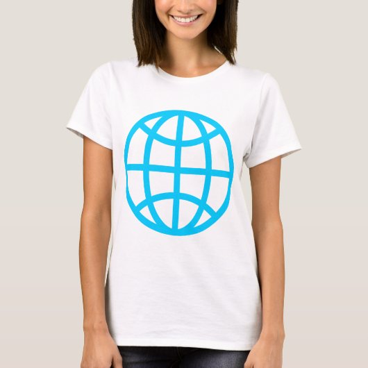 Globe Symbol - Sky Blue T-Shirt (Vorderseite)