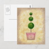 Globe Topiary Postkarte (Vorne/Hinten)