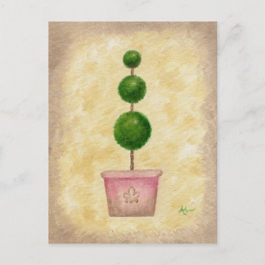 Globe Topiary Postkarte (Vorderseite)