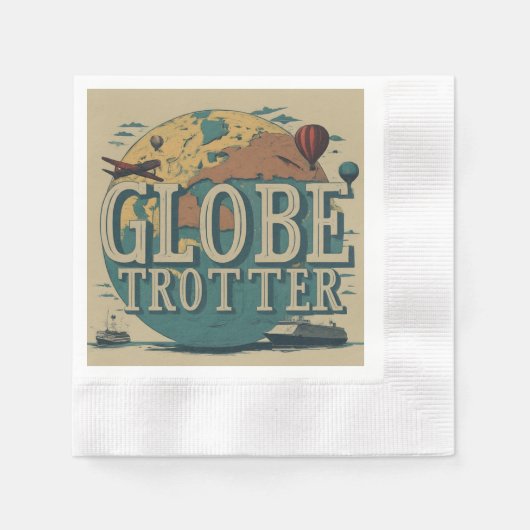 Globe Trotter Serviette (Vorderseite)