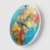 Globe-Uhr Große Wanduhr (Winkel)