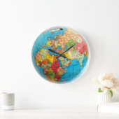Globe-Uhr Große Wanduhr (Zuhause)