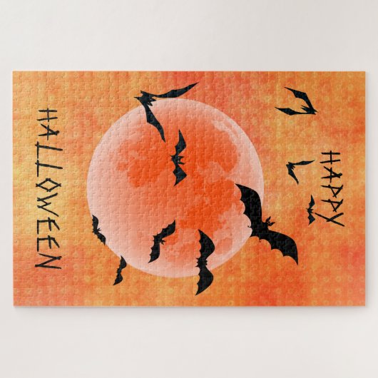 Globe und Fledermäuse Puzzle (Horizontal)