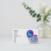 Globe-Visitenkarte Visitenkarte (Stehend Vorderseite)