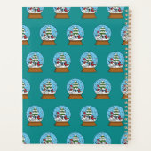 Globe w Kardinal Snowman & Pine Tree | Personalisi Planer (Rückseite)