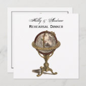 Globe White BG SQ Probe Din Einladung (Vorne/Hinten)