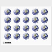 Globe World of danke - Circle Sticker (Blatt)