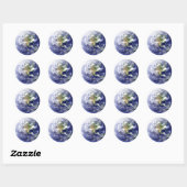 Globe World of danke - Circle Sticker (Blatt)