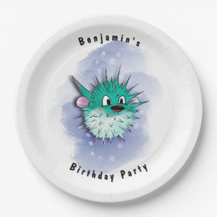Globefish Party Pappteller