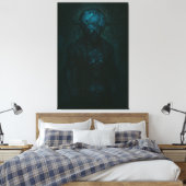 GLOBEHEAD Canvas Print Leinwanddruck (Insitu (Schlafzimmer))