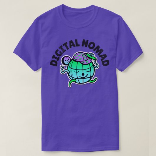 Globetrotter für digitale Nomad T-Shirt (Design vorne)