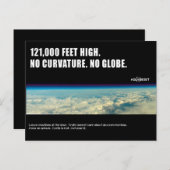#GLOBEXIT CKMT CARD (Flat Earth 2017 Collection) Postkarte (Vorne/Hinten)