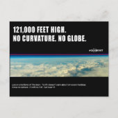 #GLOBEXIT CKMT CARD (Flat Earth 2017 Collection) Postkarte (Vorderseite)