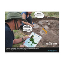 #GLOBEXIT DINO CARD (Sammlung Flat Earth 2017)