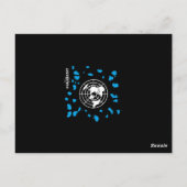 #GLOBEXIT RFE CARD (Sammlung Flat Earth 2017) Postkarte (Rückseite)