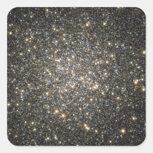 Globular Cluster M13 Quadratischer Aufkleber (Vorderseite)