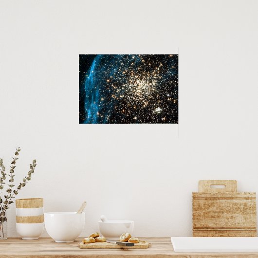 Globulärer Cluster NGC 1850 Poster (Küche)