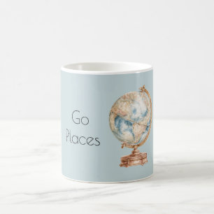 Globus Welt Reiseziele Kaffeetasse