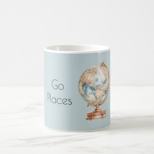 Globus Welt Reiseziele Kaffeetasse (Mittel)