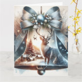 Glöckchen-Klappkarte Karte (Gelbe Blume)