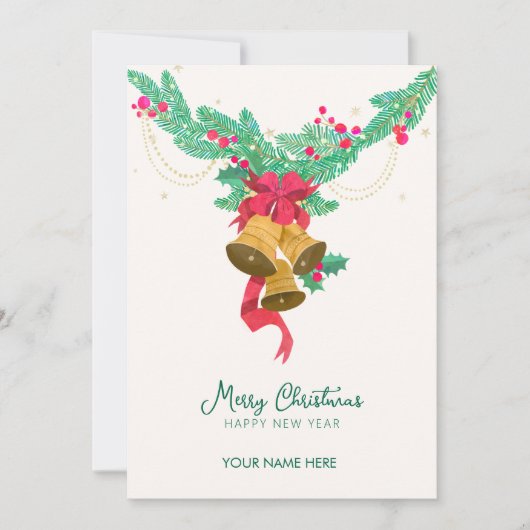 Glocke Feiertagskarte (Vorderseite)