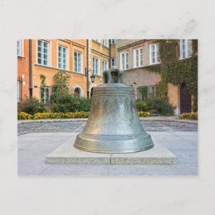 Glocke in der Altstadt von Warschau Postkarte